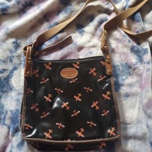Fossil plane purse
